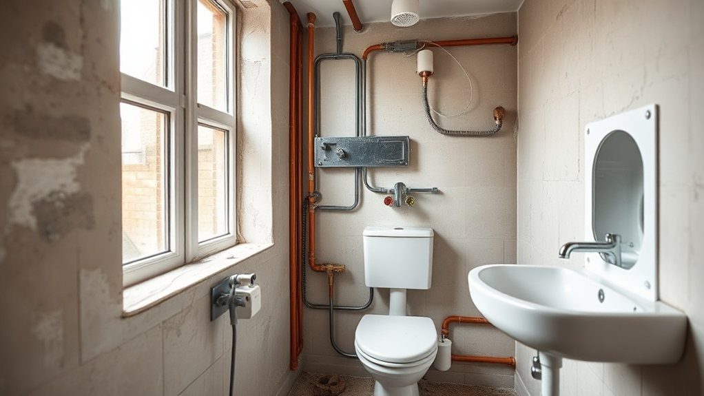 Bathroom Plumbing and Electrics in Mortlake